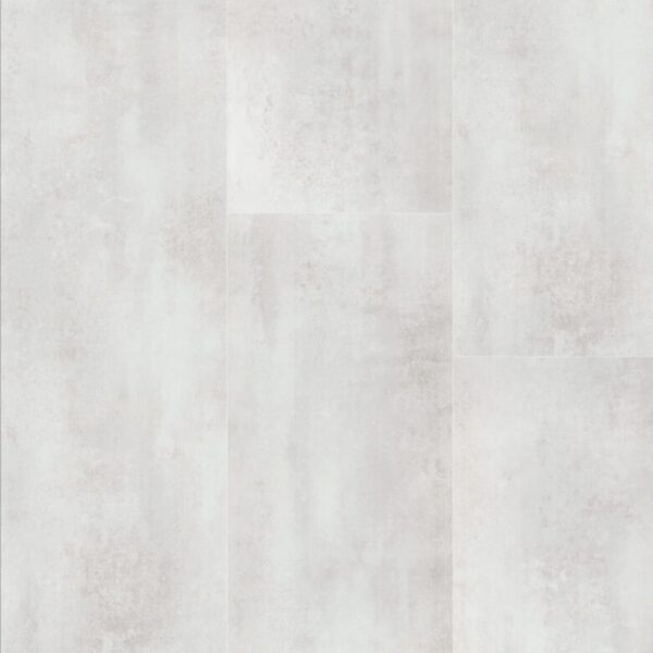 Panele Industry Tiles Oxido Blanco – jasny, biały dekor oksydy/betonu w stylu industrialnym, efekt płytek, klasa AC6, 1179,1 × 393,9 × 8 mm.