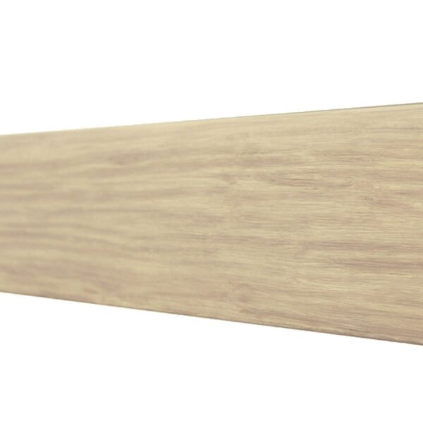 Listwa bambusowa przypodłogowa Bamboo Creme szczotkowana 1830x70x14mm – lita deska bambusowa w jasnym kremowym odcieniu z zaokrąglonym profilem