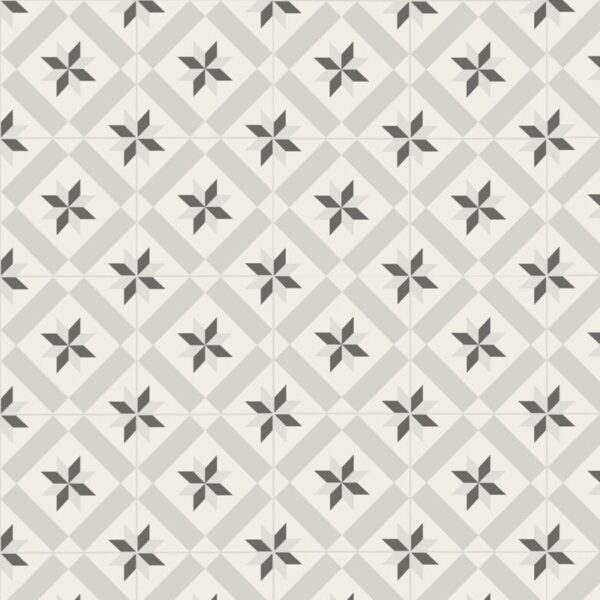Panele podłogowe Retro Art Tiles – dekor płytek z artystycznym, geometrycznym wzorem, styl vintage, klasa AC6, 1179,3 × 394 × 8 mm