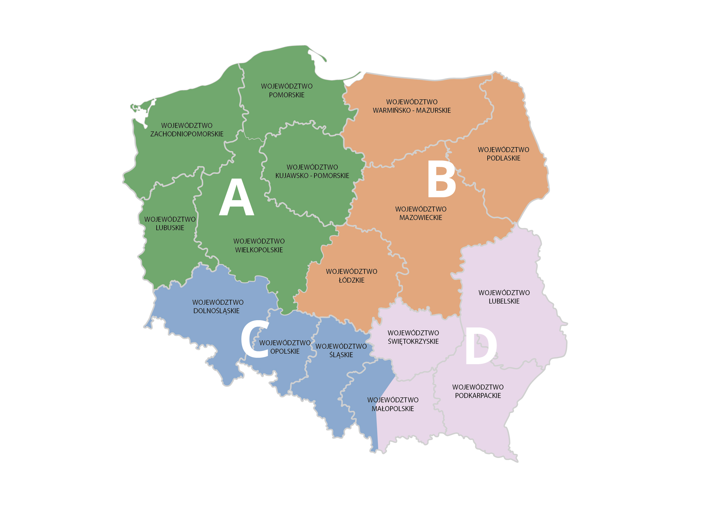 Mapa regionów Lavita